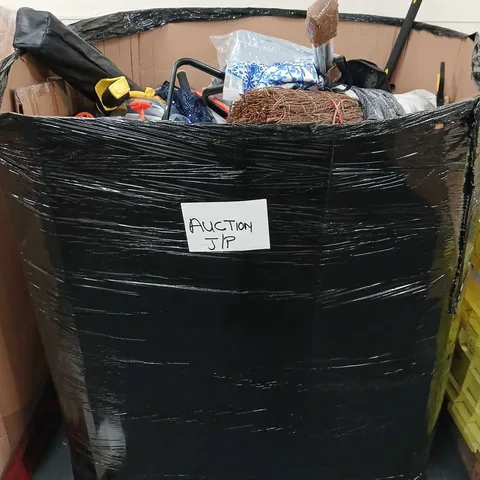 PALLET OF APPROXIMATELY 40 ASSORTED ITEMS TO INCLUDE LAWNMOWER, BRANDED CLOTHING, DVDS, ETC - COLLETCION ONLY