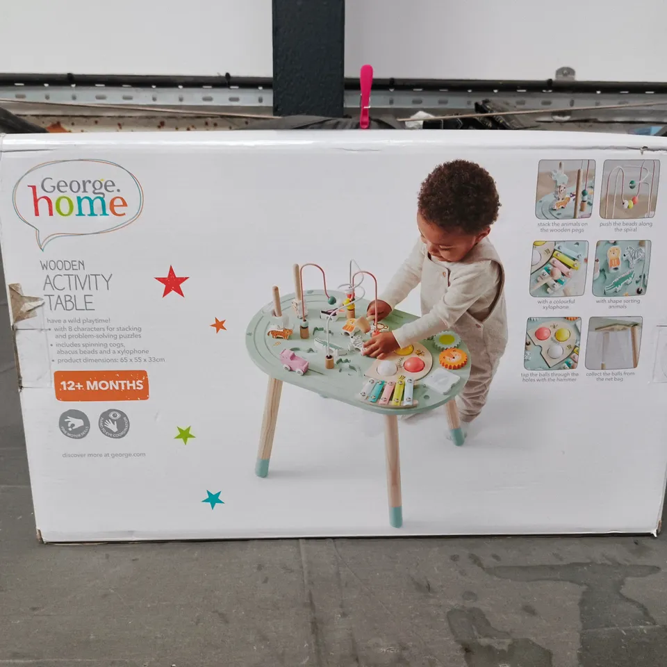 BOXED MULTI‑COLOURED ACTIVITY TABLE – EDUCATIONAL PLAY TOY FOR TODDLERS 