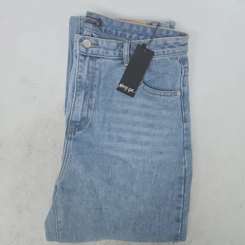 NASTY GAL NOW OR NEVER JEANS IN LIGHT BLUE SIZE 14