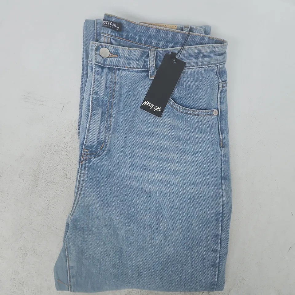 NASTY GAL NOW OR NEVER JEANS IN LIGHT BLUE SIZE 14