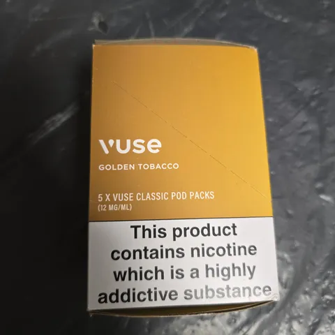 VUSE GOLDEN TOBACCO CLASSIC POD PACK – 5 X POD PACKS, 12 MG/ML NICOTINE (USA-MADE)