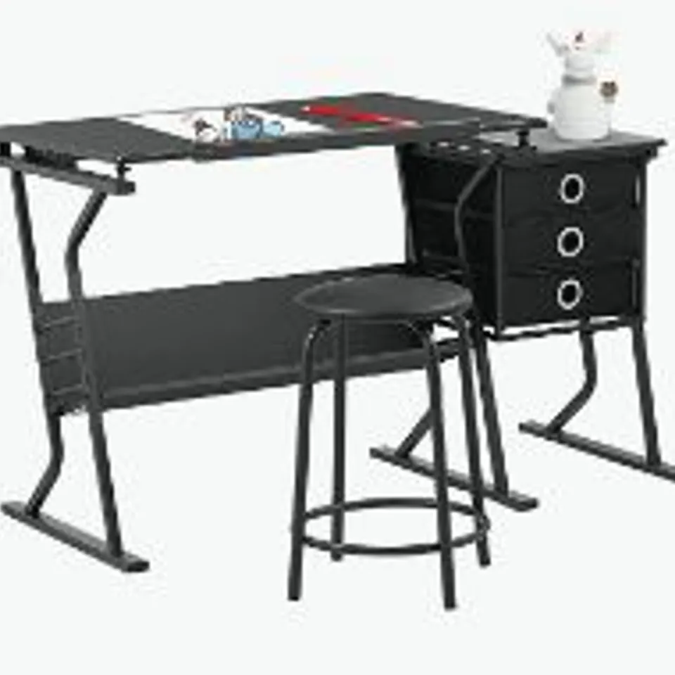 STATIONARY ISLAND ARTIST TABLE COLOUR: BLACK 