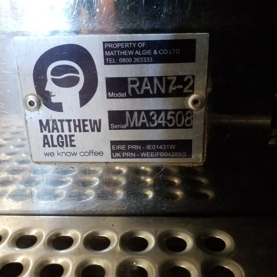 RANCILIO RAN7-2 COMMERCIAL 2 BARRISTA COFFEE MACHINE 