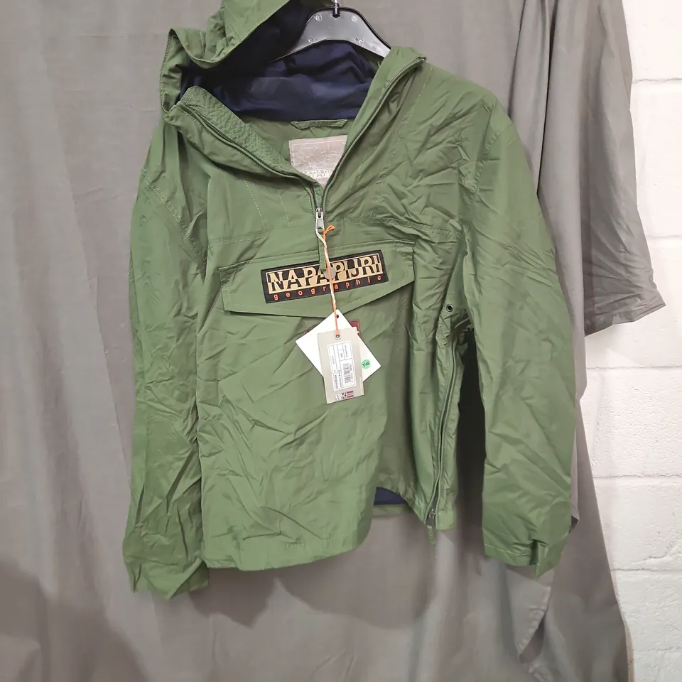 NAPAPIJRI GEOGRAPHIC GREEN JACKET – XXXL