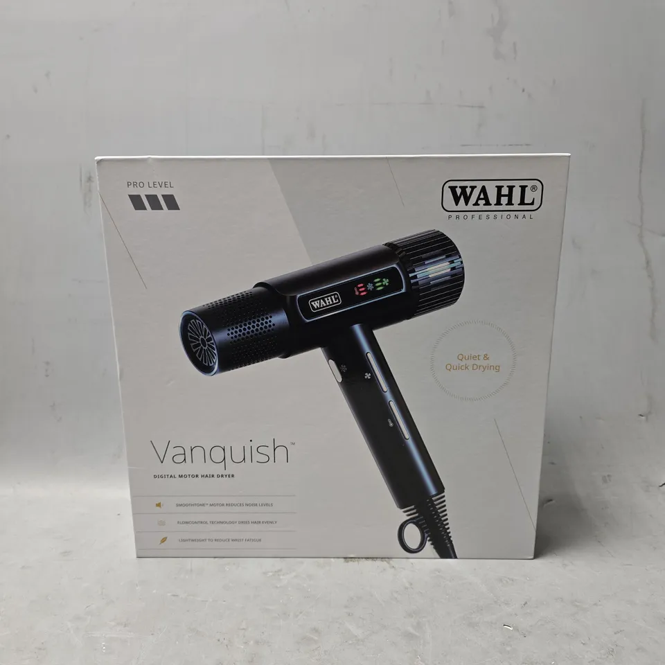 BOXED WAHL VANQUISH DIGITAL MOTOR HAIR DRYER