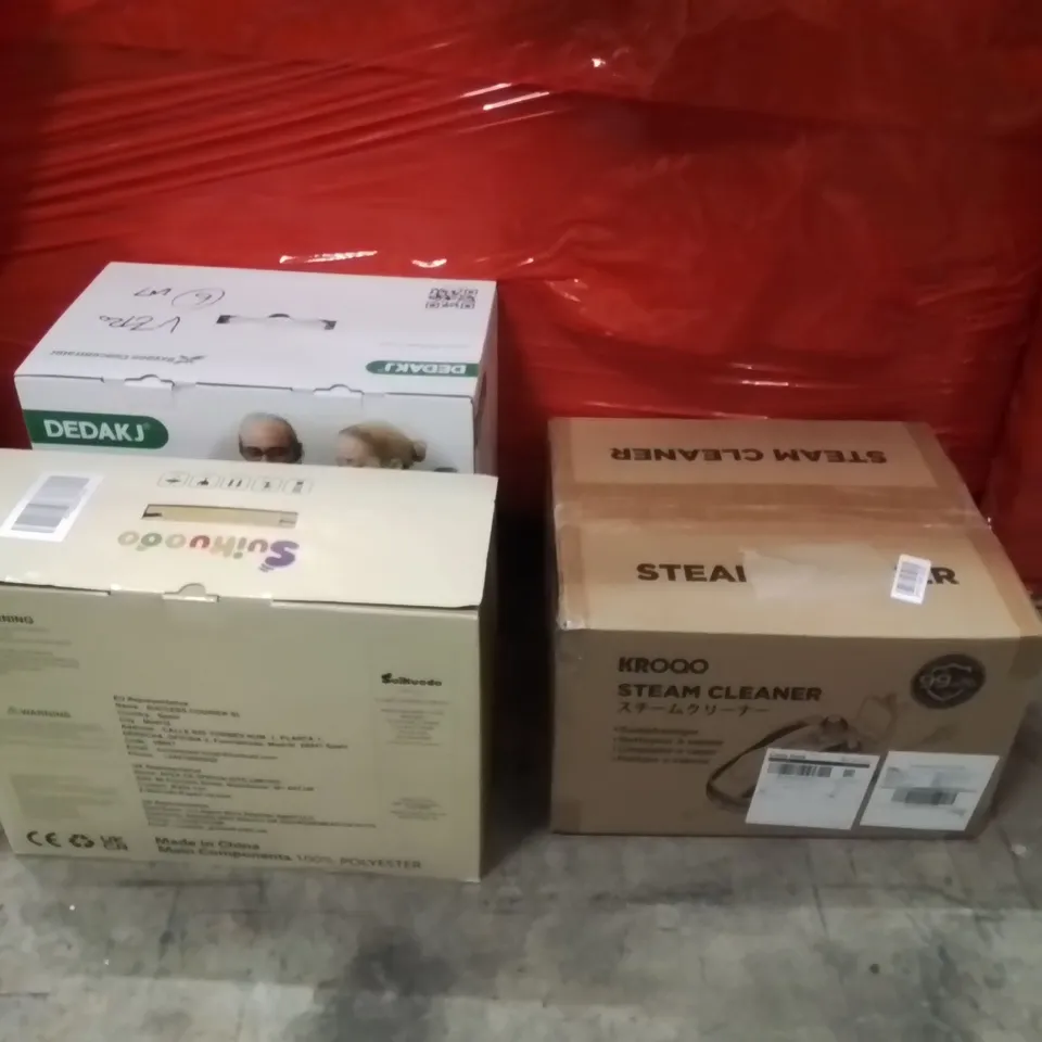 PALLET OF ASSORTED HOUSEHOLD GOODS AND PRODUCTS TO INCLUDE;BABY PLAY MATS,STEAM CLEANER,AIR PURIFIER 