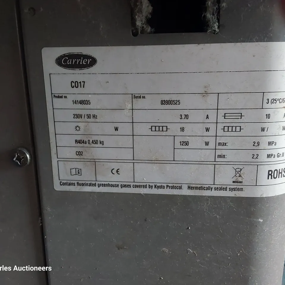 CARRIER OPEN DISPLAY CHEST FREEZER COI17