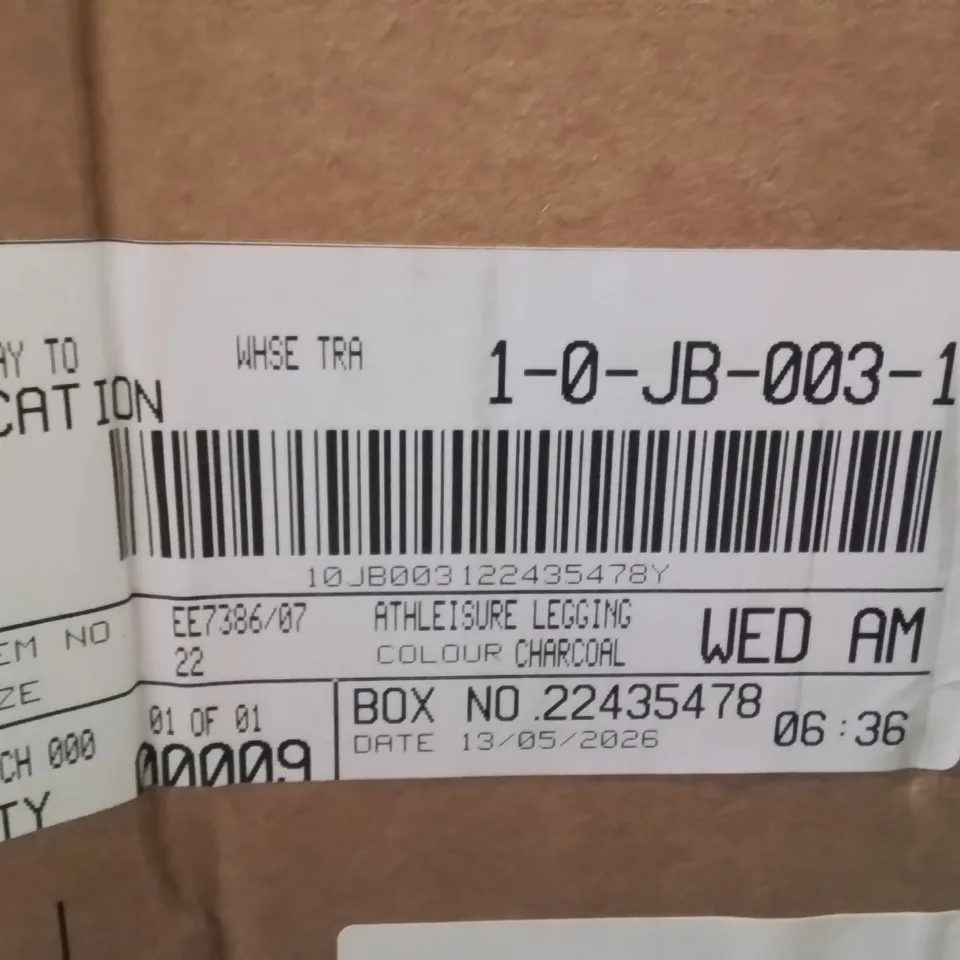 BOXED BRAND NEW APPROXIMATELY 9 ANTHOLOGY ATHLEISURE LEGGINGS CHARCOAL SIZE 22