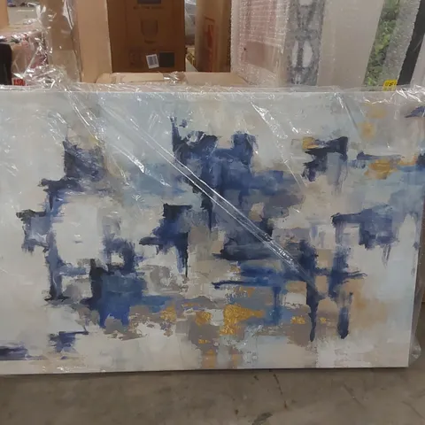 WRAPPED CANVAS ABSTRACT PAINTING 