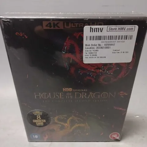 SEALED HOUSE OF THE DRAGON THE COMPLETE SECOND SEASON LIMITED EDITION STEELBOX (4K ULTRA HD)