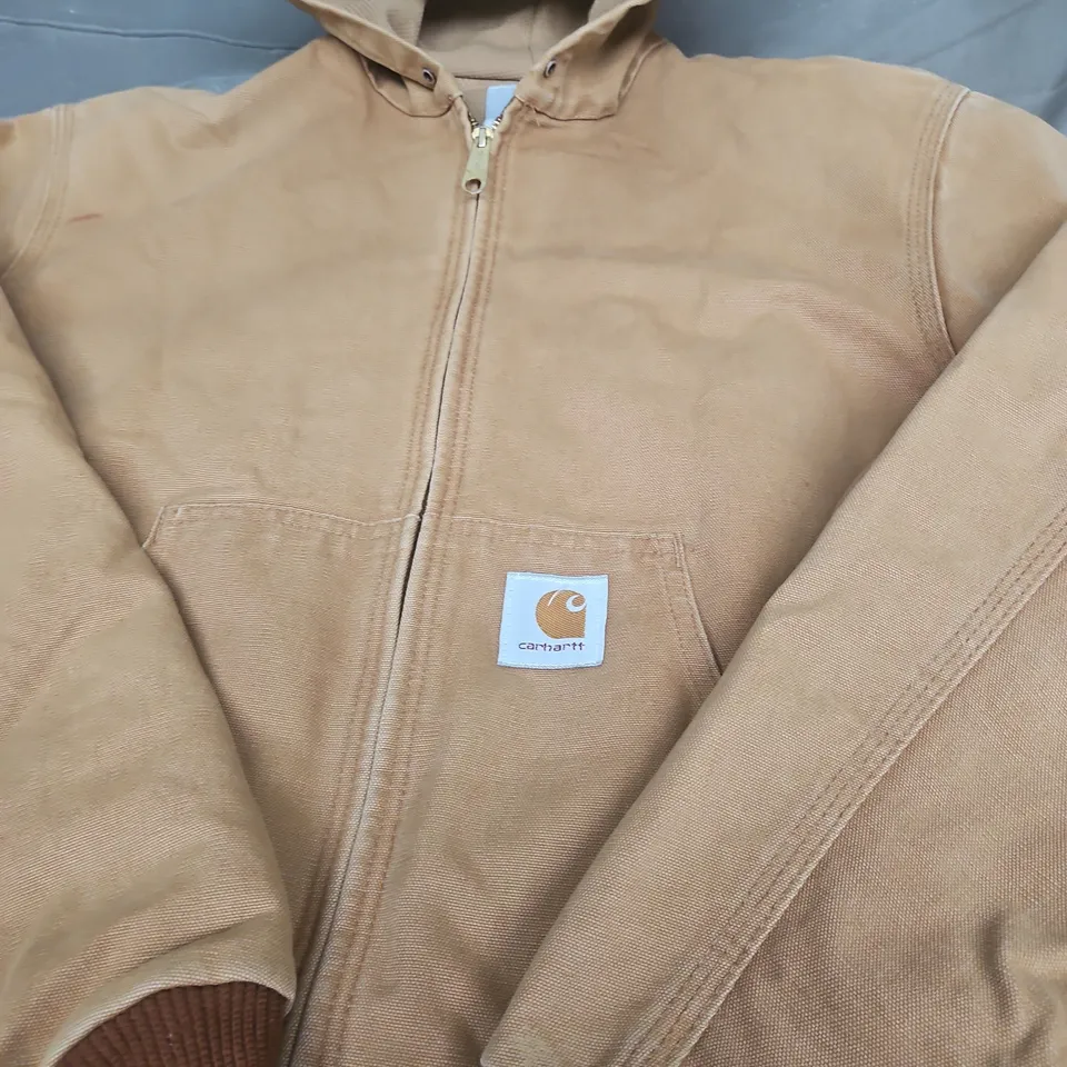 CARHARTT HOODED JACKET – TAN - SIZE UNSPECIFIED