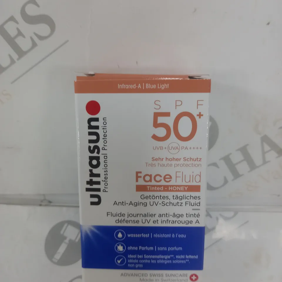 ULTRASUN SPF 50 FACE FLUID TINTED HONEY 