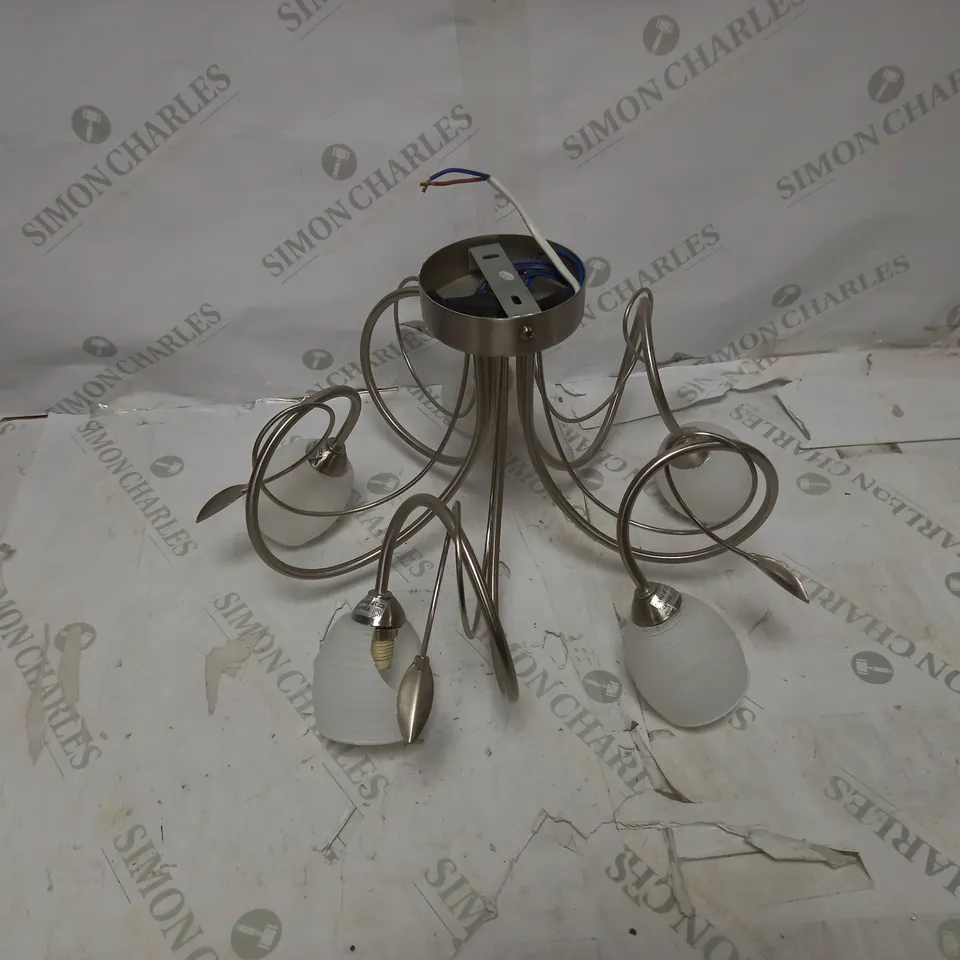 CELING LIGHT - GLASS/SILVER