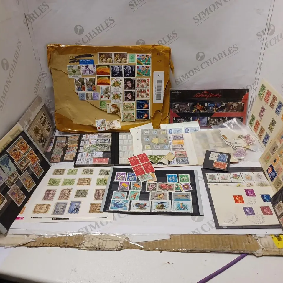 LARGE QUANTITY OF STAMPS AND STAMP COLLECTIONS OF VARIOUS YEARS AND ORIGINS