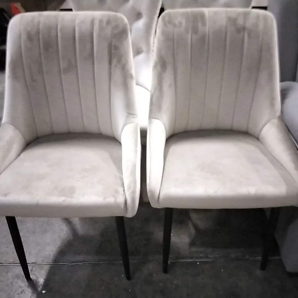 PAIR SIDE CHAIRS IN CAPPUCCINO BLACK (SET OF 2)