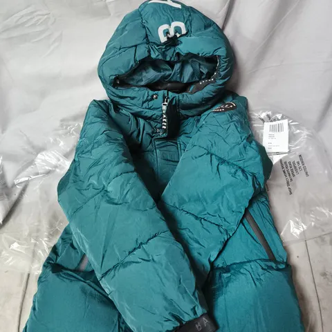 BAKER BY TED BAKER KIDS PUFFER JACKET – TEAL, UK 9 (9YRS) 134CM