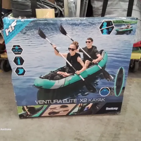 BOXED BESTWAY VENTURA ELITE X2 PERSON INFLATABLE KAYAK 