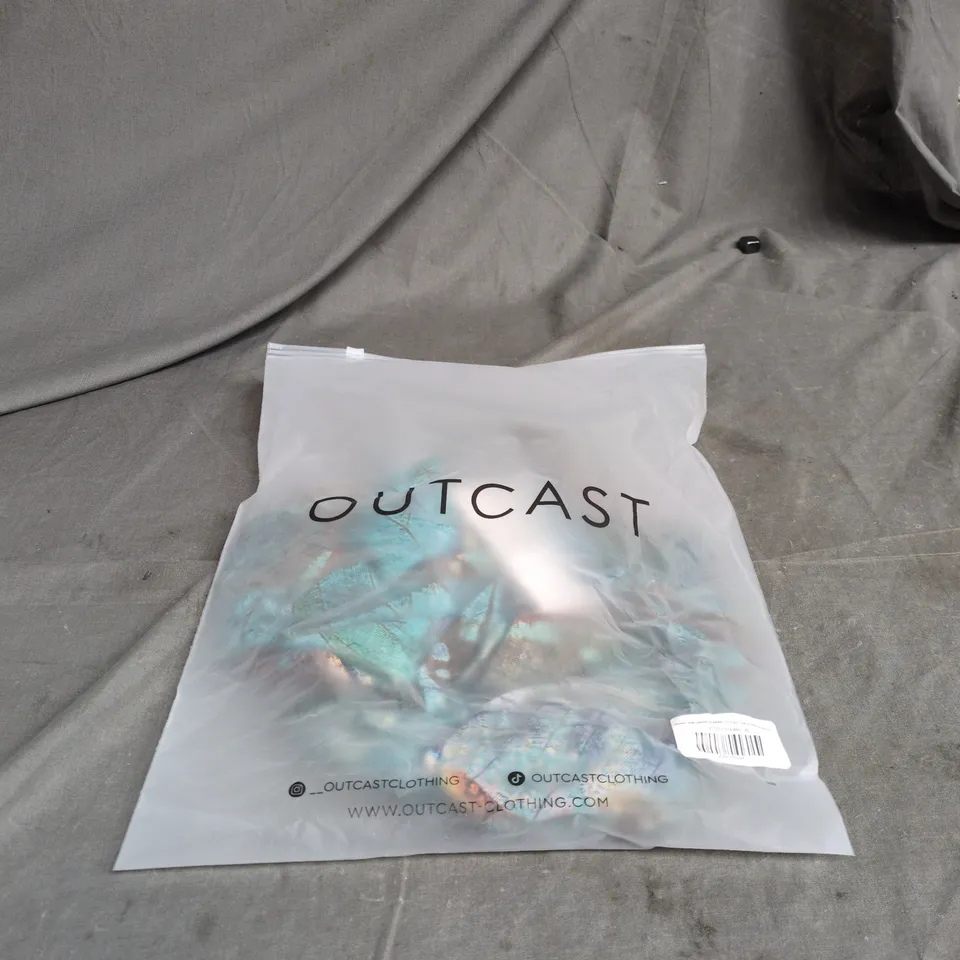 OUTCAST SHANTI MINI DRESS OCEANIC XS 1 PIECE BAGGED