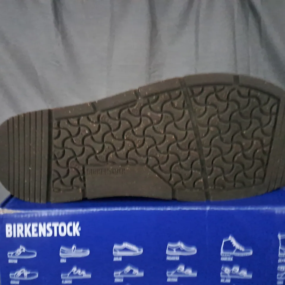 BOXED BIRKENSTOCK BIRMINGHAM LACE MID BOOTS IN BLACK - SIZE UK 11.5