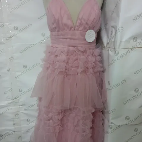 MANIJU PINK STRECH DRESS - LARGE