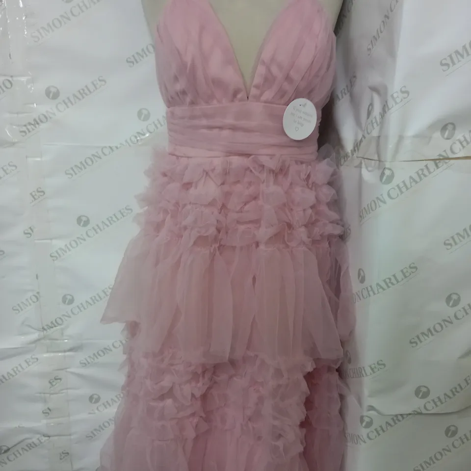 MANIJU PINK STRECH DRESS - LARGE