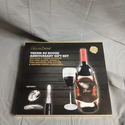 CELLARDINE THERM AU ROUGE ANNIVERSARY GIFT SET – WINE ACCESSORIES