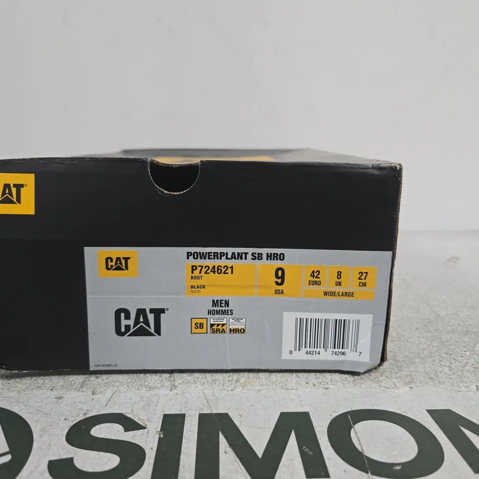 CATERPILLAR POWERPLANT SB HRO BOOTS – MEN'S, BLACK, UK 8