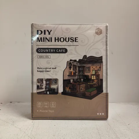 DIY MINI HOUSE COUNTRY CAFE PUZZLE TOY – BOXED