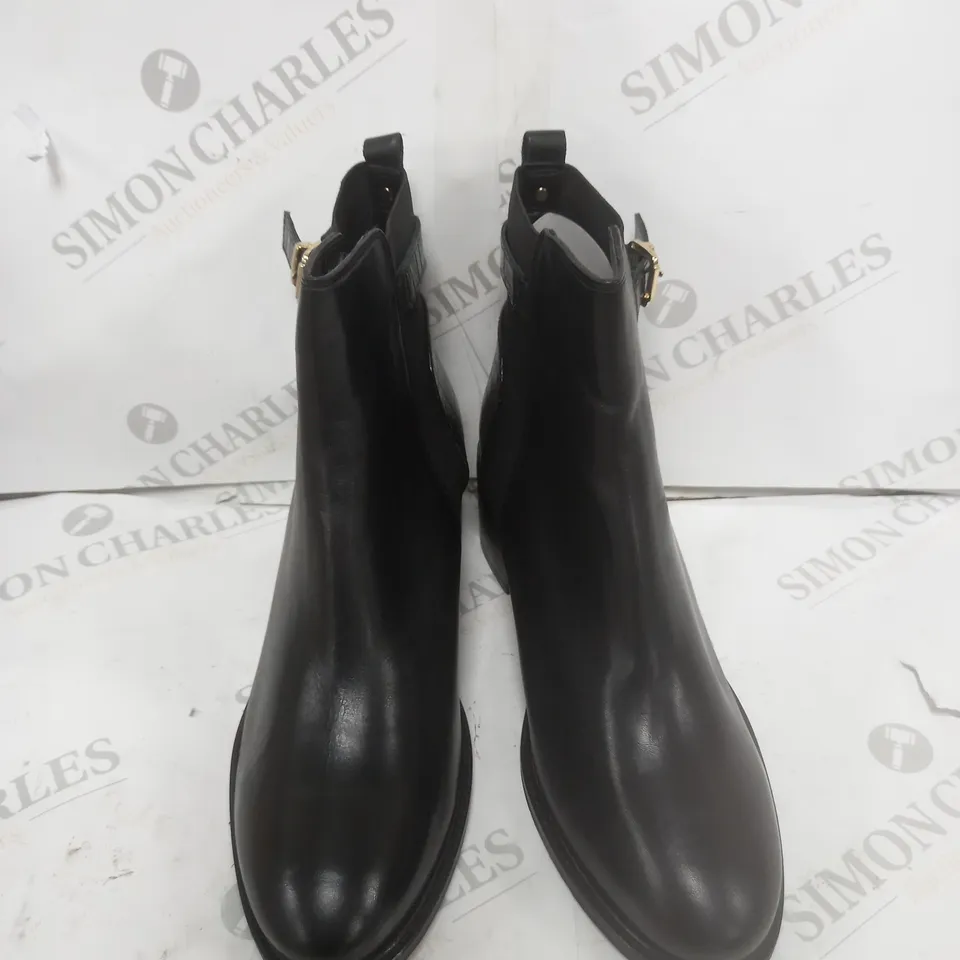 DUNE LONDON POETIC ANKLE BOOT BLACK SIZE 8