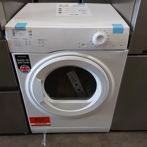 HOTPOINT H1D80WUK 8KG VENTED TUMBLE DRYER - WHITE - C RATED - UNPROCESSED RAW RETURN
