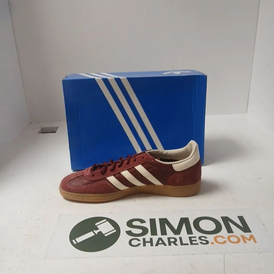 ADIDAS HANDBALL SPEZIAL SNEAKERS – MAROON/WHITE, UK 12 1/2
