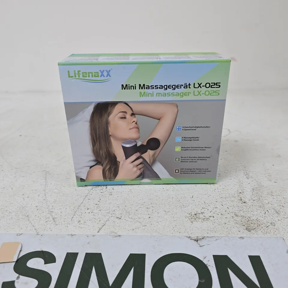 LIFENAXX MINI MASSAGER LX-025 – BOXED