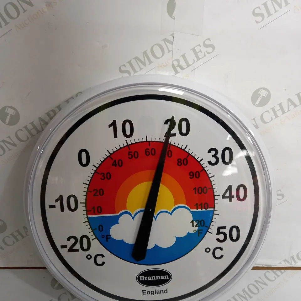 SET OF 3 BRANNAN 300MM RAINBOW DIAL THERMOMETER
