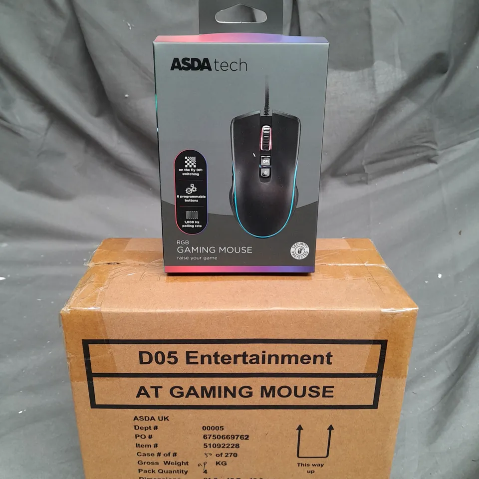 BRAND NEW BOXED AND SEALED GAMING MOUSE - PACK OF 4 