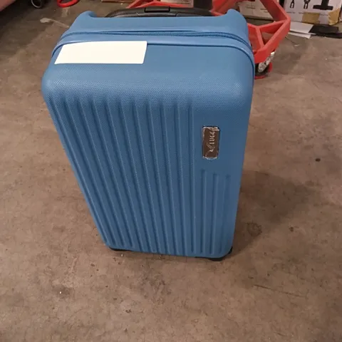 UNBOXED KEPLIN LUGG SMALL SIZE TRAVEL SUITCASE WITH WHEELS BLUE COLOUR 