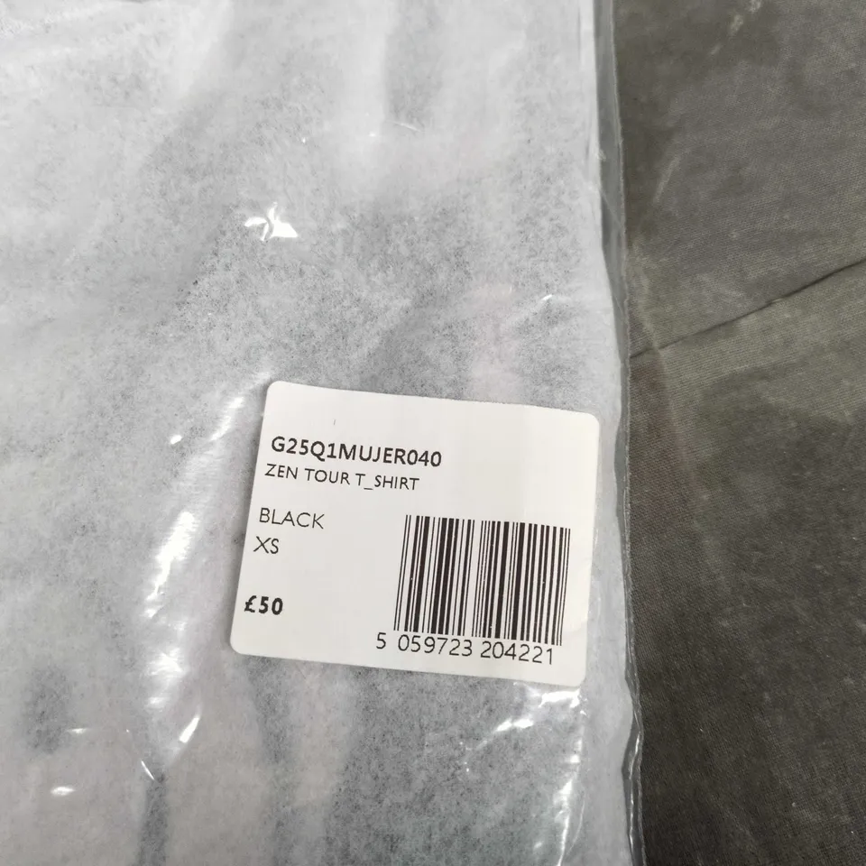 PRETTY GREEN ZEN TOUR T SHIRT – BLACK, SIZE XS