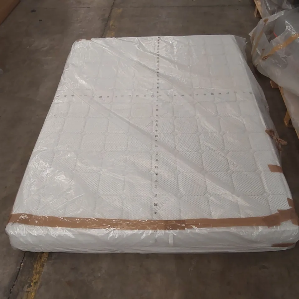 QUALITY BAGGED BREVYN VICTORIA WHITE CASTLE HYBRID SPRING AND AND MEMORY FIBRE MATTRES - 135CM DOUBLE