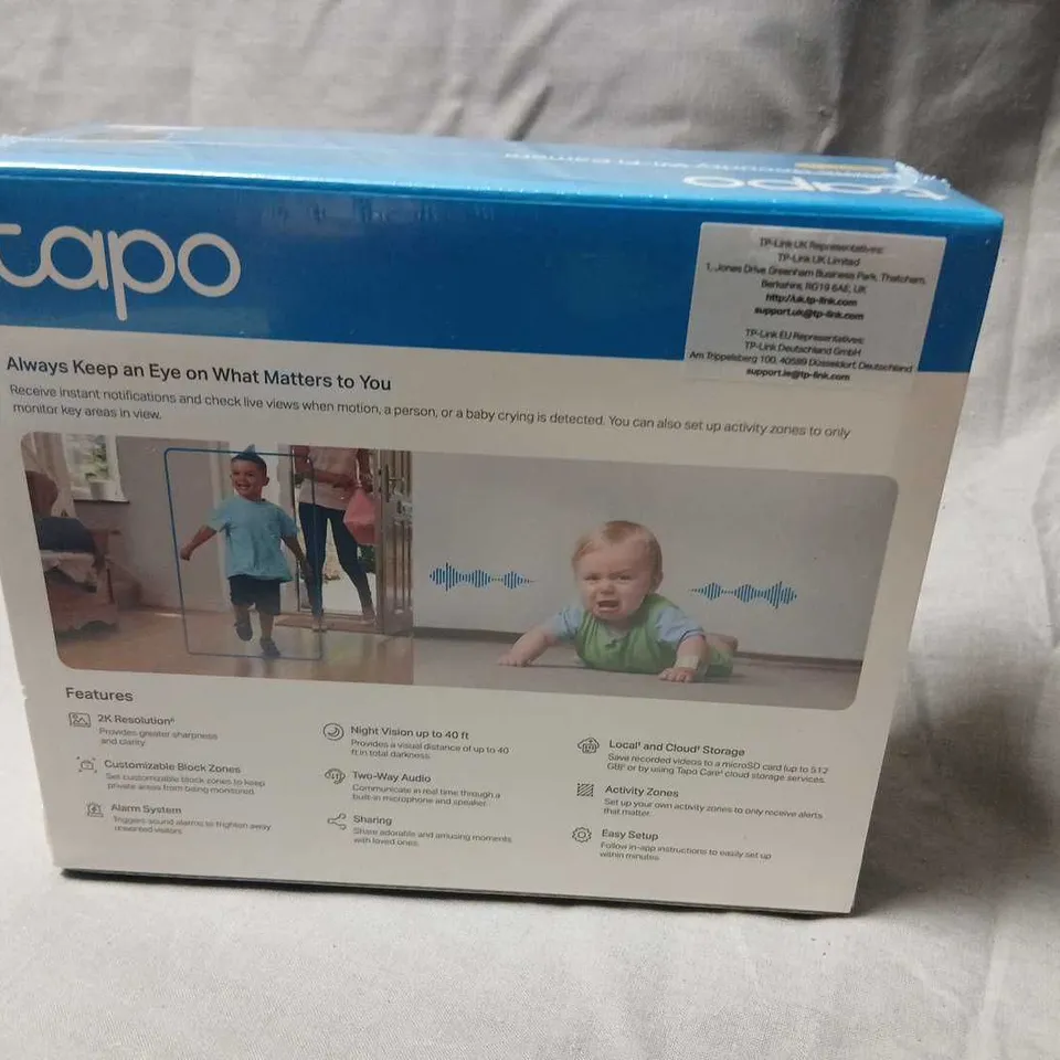TP-LINK TAPO C110 HOME SECURITY WI-FI CAMERA – 2K RESOLUTION, BOXED