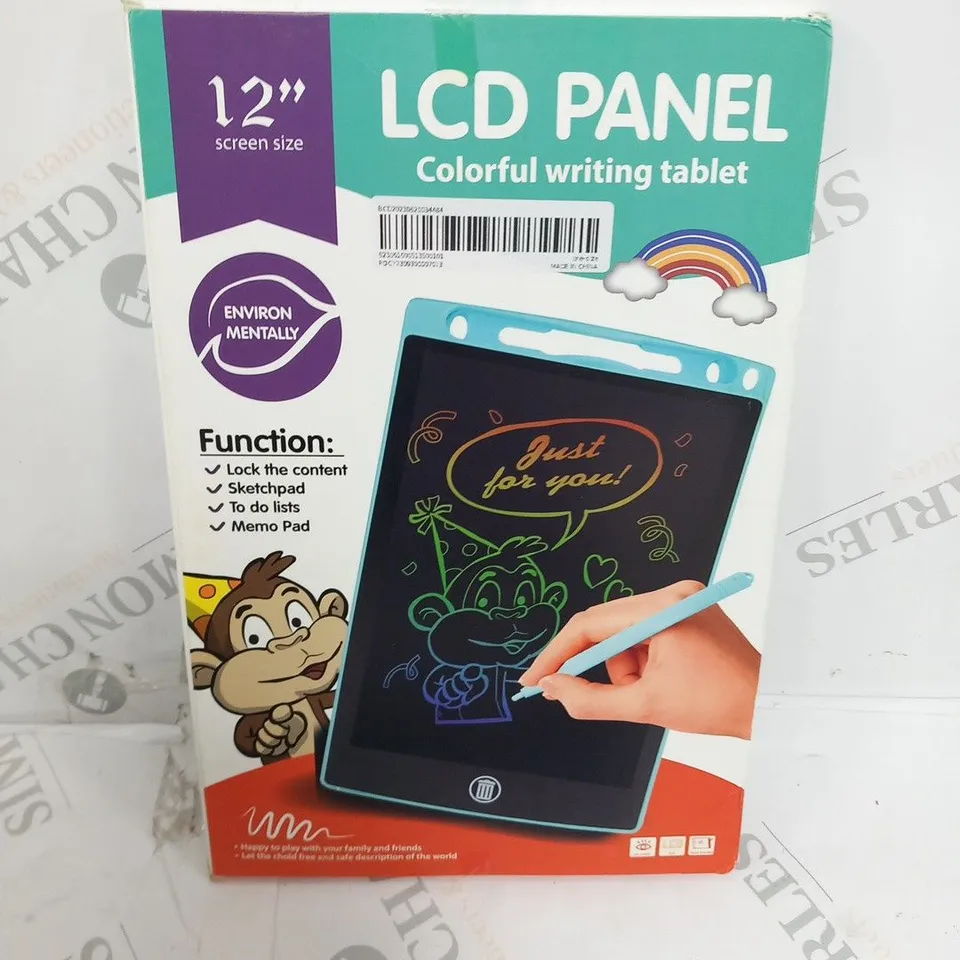 FIVE BOXED 12" SCREEN SIZE LCD PANEL COLORFUL WRITING TABLET