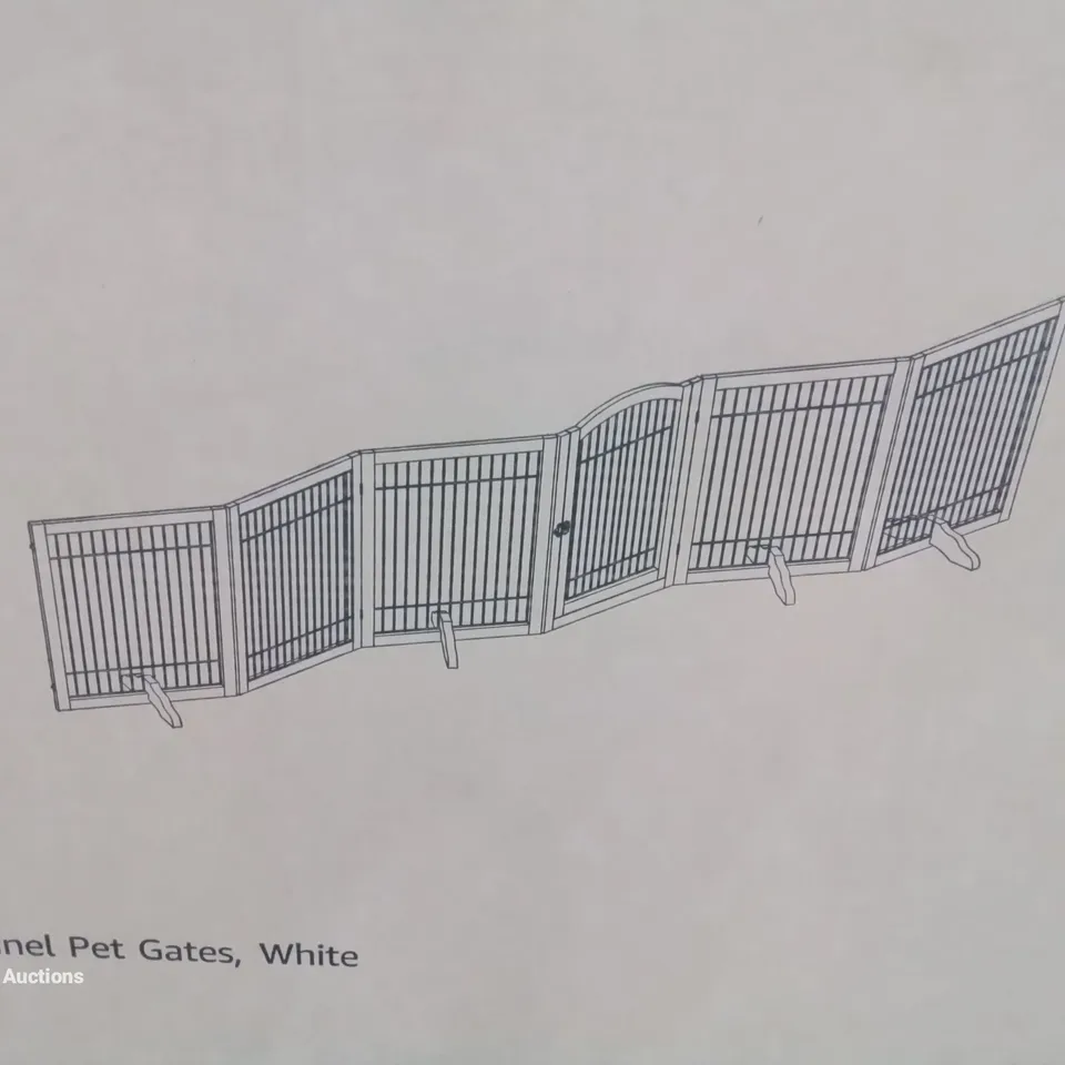 BOXED 6 PANEL PET GATE ENCLOSURE 