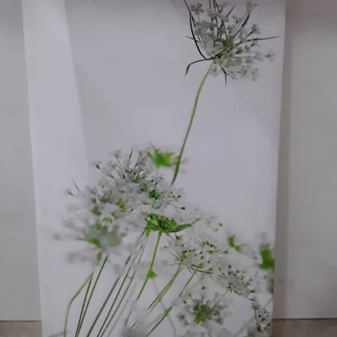 WHITE FLOWERS - WRAPPED CANVAS