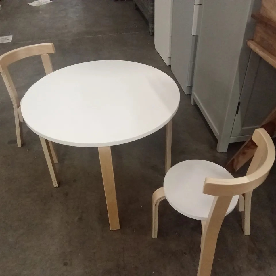 SANITA KIDS 3 PIECE TABLE AND CHAIR SET