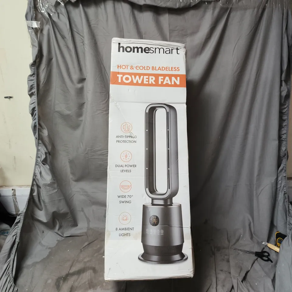 HOMESMART BLADELESS TOWER FAN – HOT & COLD, BOXED