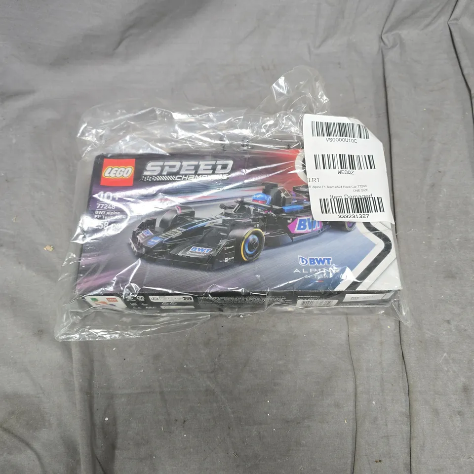 LEGO SPEED CHAMPONS 258 PIECES, 77248, BWT ALPINE F1 TEAM A524. 10+