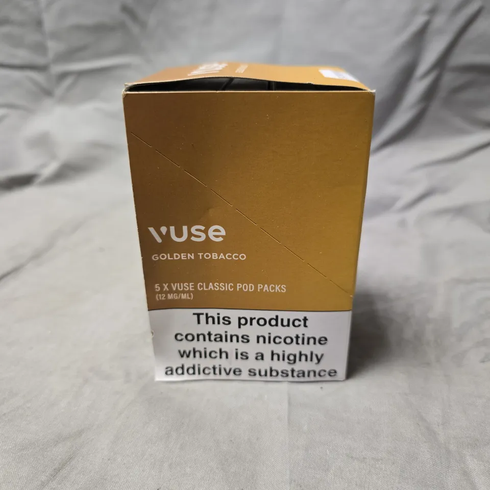 VUSE CLASSIC POD PACKS – GOLDEN TOBACCO, 5 X 2 PODS (12 MG/ML)