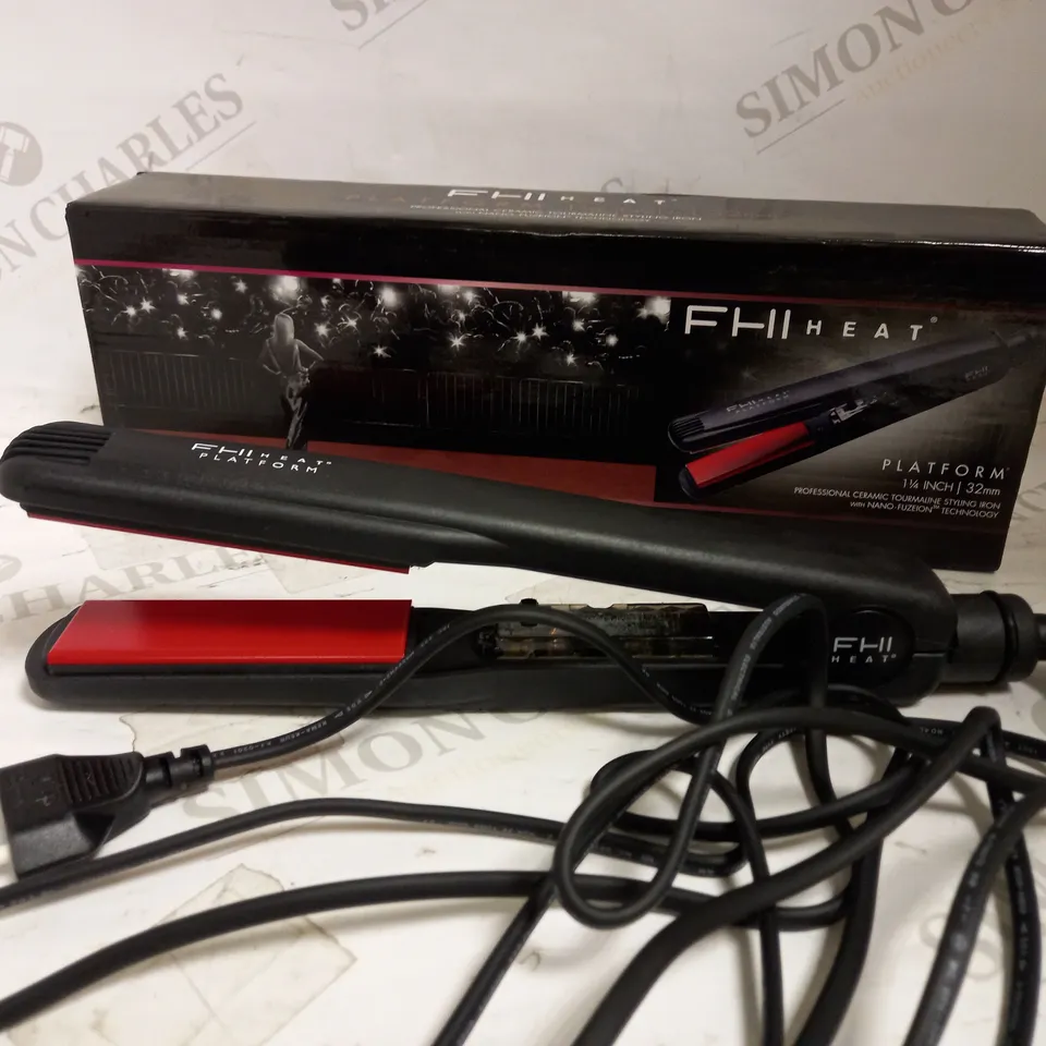 FHI HEAT PLATFORM 1 1/4 INCH 32MM PROFESSIONAL CERAMIC TOURMALINE STYLING IRON