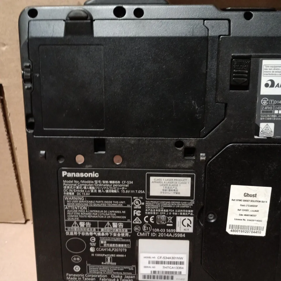 PANASONIC TOUGHBOOK CF-53A301NW RUGGED LAPTOP