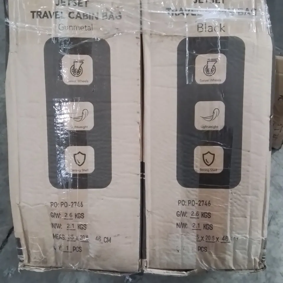 BOXED LUGG JETSET TRAVEL CABIN BAG X2