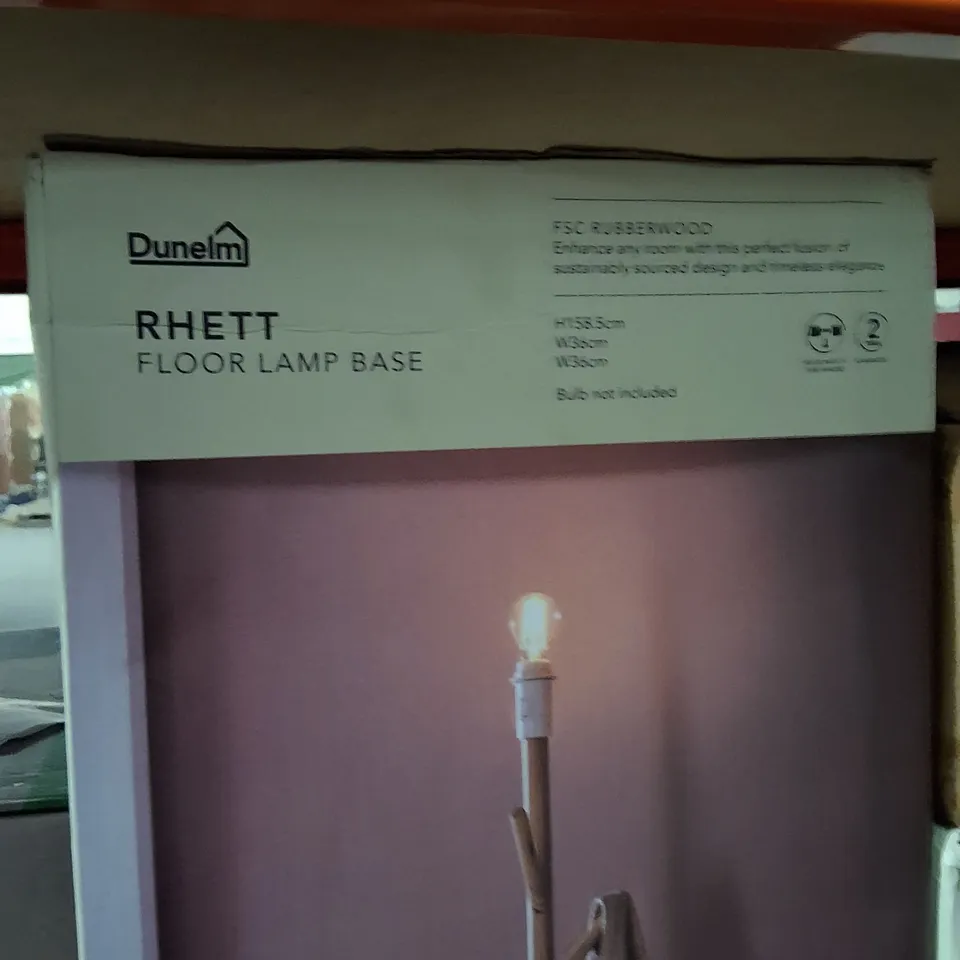 BOXED DUNELM RHETT FLOOR LAMP BASE