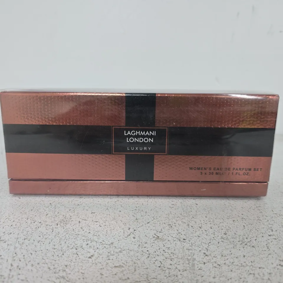 BOXED LAGHMANI LONDON LUXURY WOMENS EAU DE PARFUM SET (5X30ML)